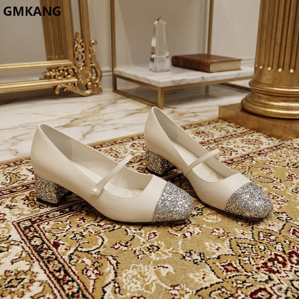 Leather Classic Strap - Chaussures plates classiques Mary Jane pour