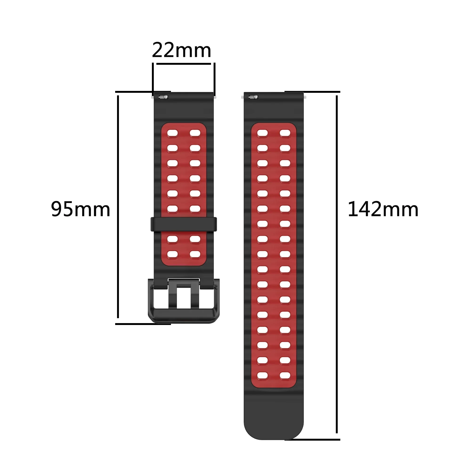 Bracelet en silicone bicolore  - Motorola Smartwatch Accessories avis et prix