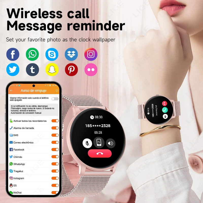Montre connectée LIGE avec app - Smartwatch Custom avis et prix