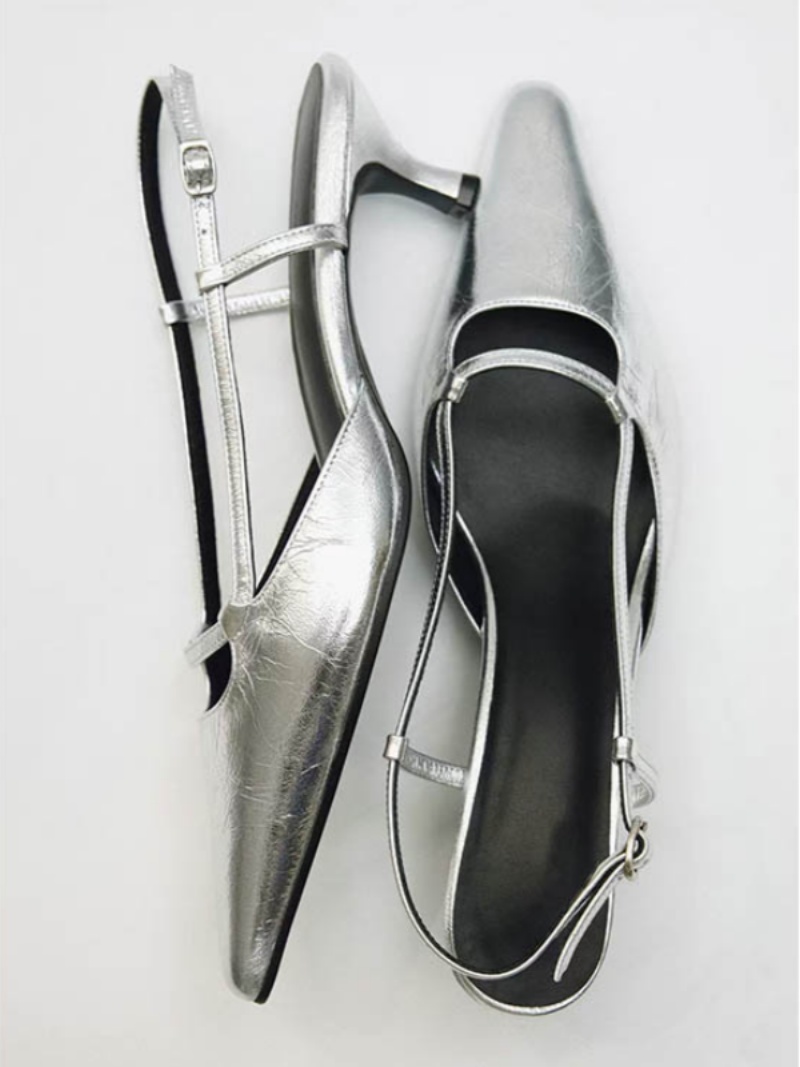 Slingback pour femmes Bout poi - Leather Classic Strap avis et prix